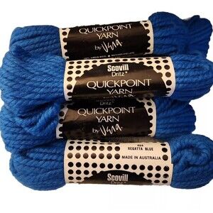 Scovill Dritz Quickpoint Yarn Lot Of 6,  404 Regatta Blue